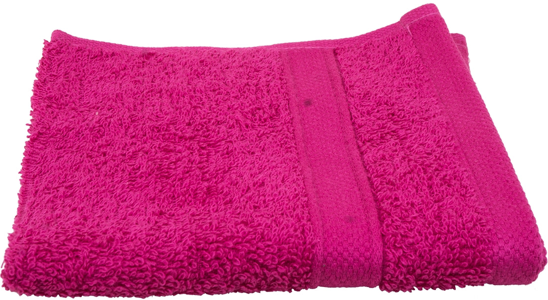 Goisco Facial Towel 100% Cotton 13 x 13 inch, Fucsia, 380 gr