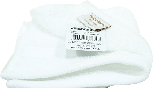 Goisco Facial Towel 100% Cotton 13 x 13 inch, White, 380 gr