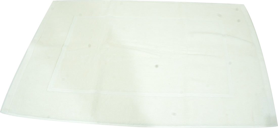 Goisco Bath Mat 100% Cotton 20 x 32 inch, Beige, 750 gr