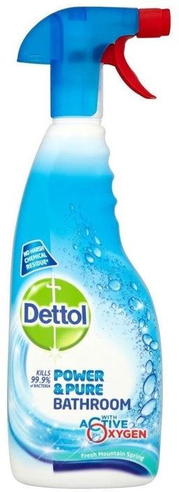 Dettol Power & Pure Bathroom Spray, Kills 99.9% Bacteria, 750 ml