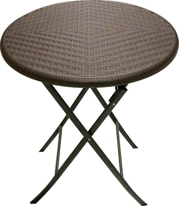Goisco Round Rattan Table, Brown, 60 cm