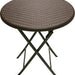 Goisco Round Rattan Table, Brown, 60 cm