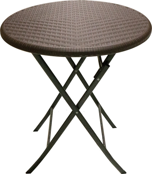 Goisco Round Rattan Table, Brown, 60 cm