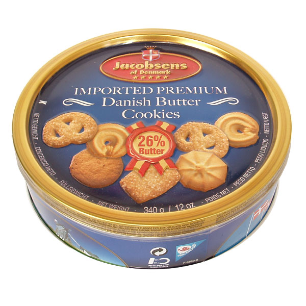 Jacobsens Danish Butter Cookies, 340 gr