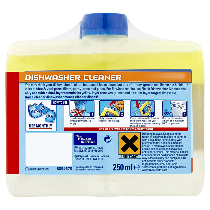 Finish Dishwashing Machine Cleaner, 2-Pack, 2 x 250 ml