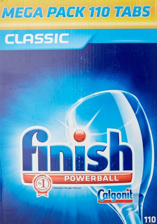 Finish Powerball Classic Dishwasher Detergent Tablets, Mega Pack, 110 ct