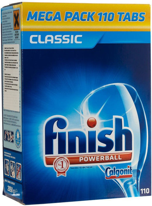 Finish Powerball Classic Dishwasher Detergent Tablets, Mega Pack, 110 ct