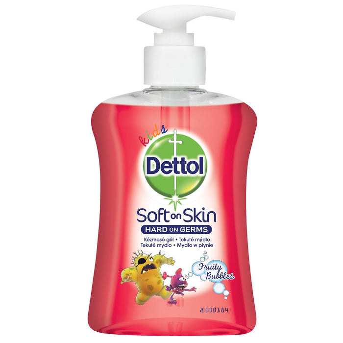 Dettol Soft On Skin Kids Handwash, Fruitty Bubbles, 250 ml