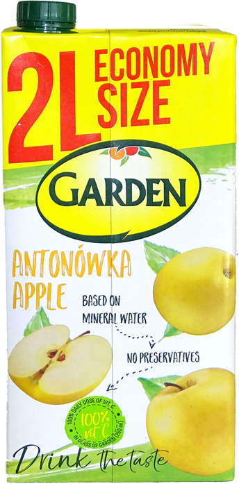 Garden Yellow Apple Juice, 2 L