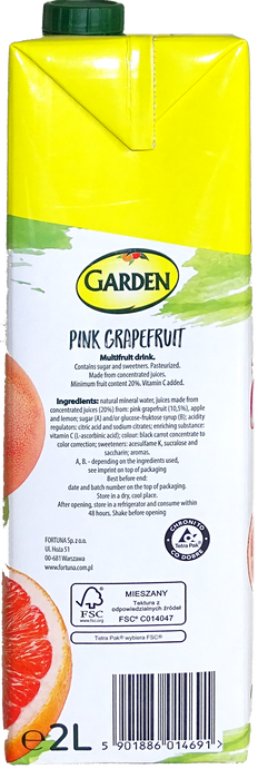 Garden Pink Grapefruit  2 L