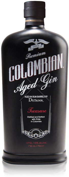 Dictador Colombian Aged Black Treasure Gin, 700 ml