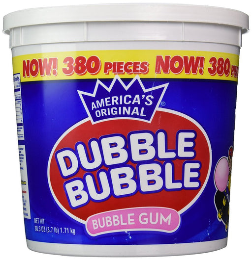 Dubble Bubble Bubblegum Tub, 380 ct