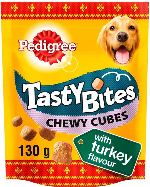 Pedigree Tasty Bites Turkey Dog Treats, 130 gr