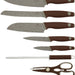 Berlinger Haus 8-Piece Quality Knife Set with Acrylic Stand, Brown Cream, 