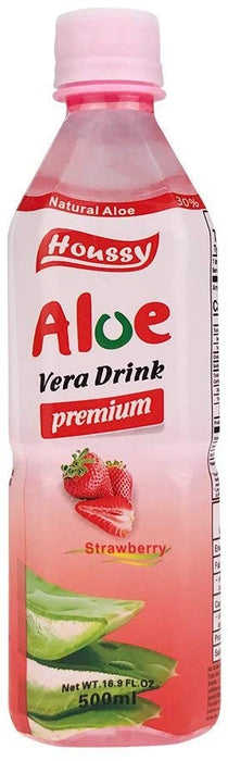 Houssy Aloe Vera Drink, Strawberry, 500 ml