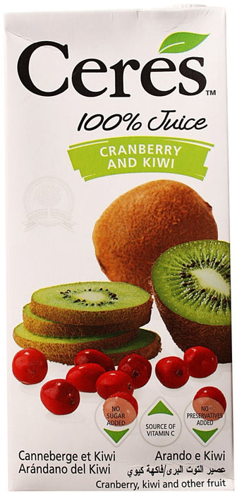 Ceres Cranberry Kiwi Juice, 1 L