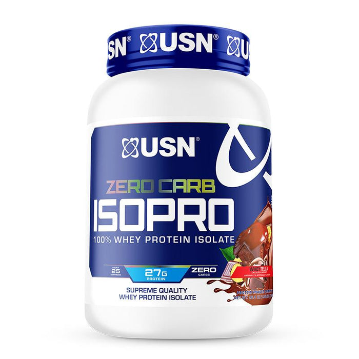 USN Zero Carb Isopro 100% Whey Protein Isolate, WheyTella Flavor , 1.65 lbs