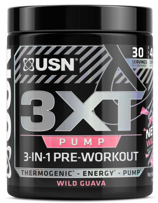 USN 3XT 3-in-1  Pre-Workout, Wild Guava Flavor , 186 gr