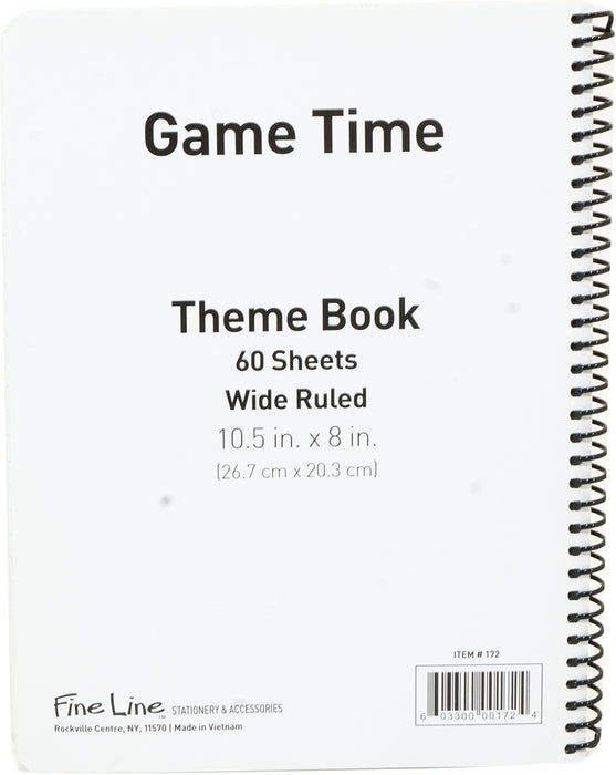 FineLine Game Time Theme Notebook, 70 sheets