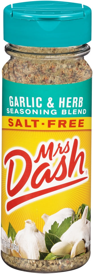Mrs Dash Garlic & Herb Salt-Free Seasoning Blend Shaker, 6.75 oz