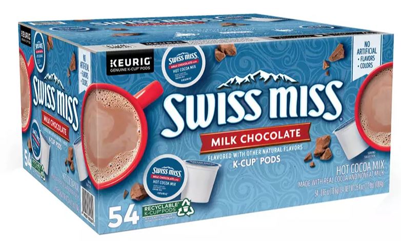 Swiss Miss Milk Chocolate Hot Cocoa K-Cup Pods , 54 ct