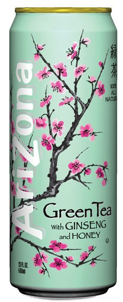 AriZona Green Tea with Ginseng & Honey, 23 oz