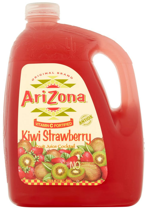 AriZona Kiwi Strawberry Fruit Juice Cocktail, with Vitamin C, 1 gal