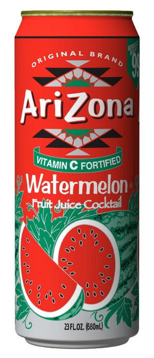 AriZona Watermelon Fruit Juice Cocktail, with Vitamin C, 23 oz