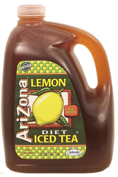 AriZona Lemon Diet Iced Tea, No Calories, 1 gal