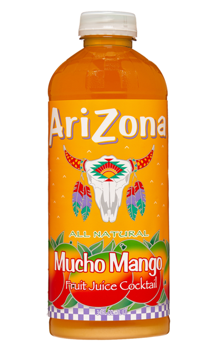 Arizona Mucho Mango Fruit Juice Cocktail , 20 oz