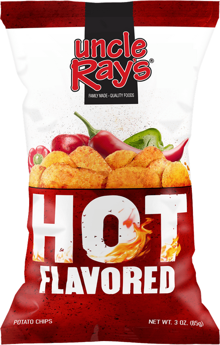 Uncle Ray's Hot Flavored Potato Chips, 3 oz