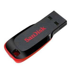 SanDisk Cruzer Blade USB Memory Flash Drive, 64GB , 1 pc