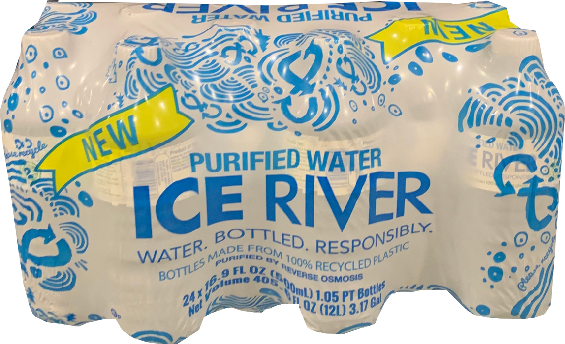 Ice River Purified Water Bottles, 24 x 500 ml