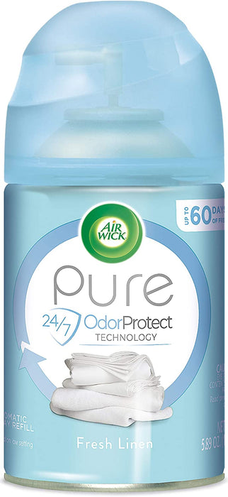 Air Wick Pure Freshmatic Air Fresner Refill, Fresh Linen Scent, 5.89 oz