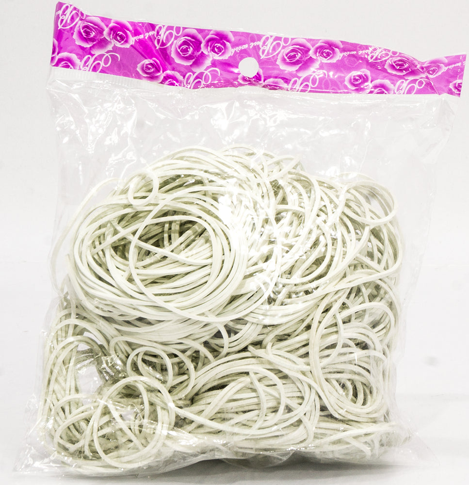 Rubber Bands, White, 200 gr