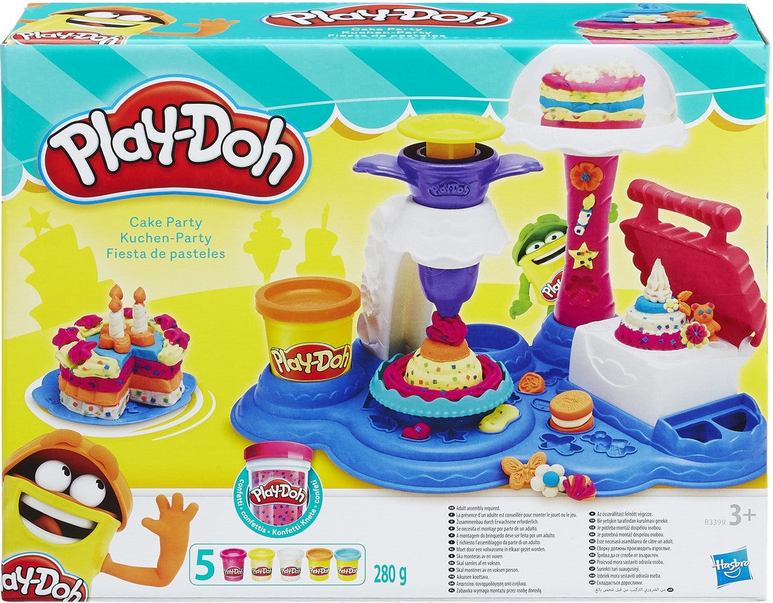 Hasbro Play-Doh Cake Party with Clay Tubs, —