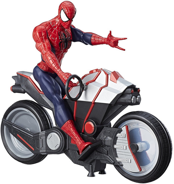 Hasbro Marvel Spider-Man with Spider Cycle, Titan Hero Series, 