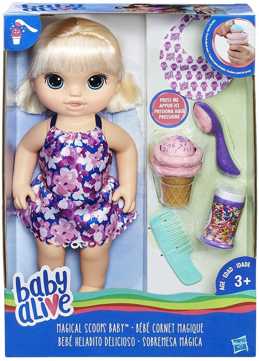 Hasbro Baby Alive Magical Scoops Baby Doll, Model #C1090