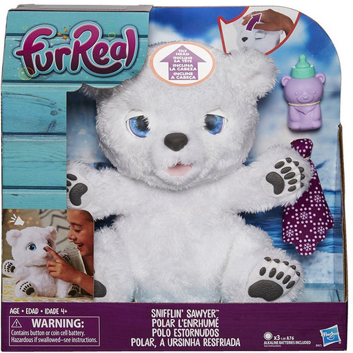 FurReal Friends Snifflin' Sawyer, The Sneezy Polar Bear, Model #B9073