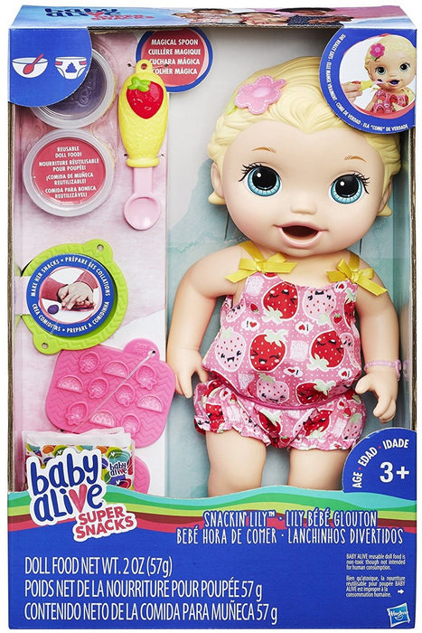 Hasbro Baby Alive Snackin' Lily Doll, Model #C2697