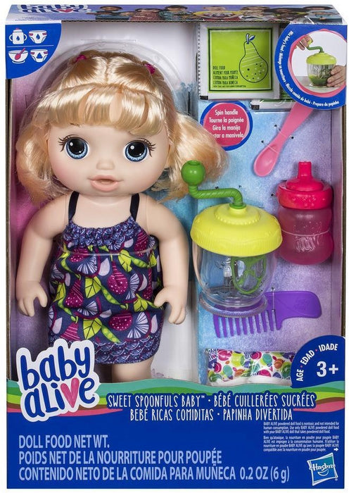 Hasbro Baby Alive Sweet Spoonfuls Baby Girl Doll, Model #E0586