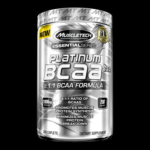 Muscletech Platinum Essential Series BCAA Capsules, 200 ct