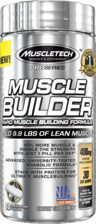 Muscletech Muscle Builder Rapid Muscle Building Formula Capsules, 30 ct