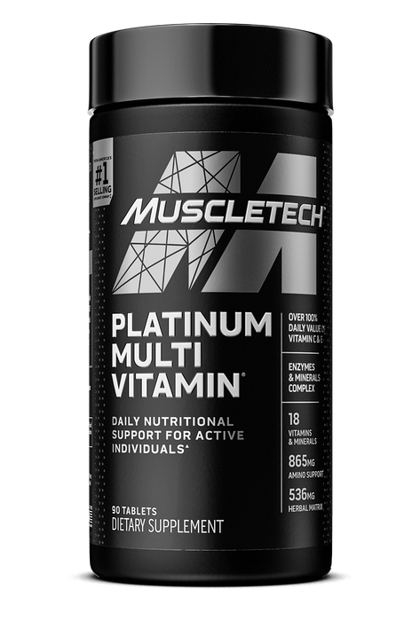 Muscletech Platinum Multi Vitamin Supplement, Unflavored, 90 Servings, 90 ct