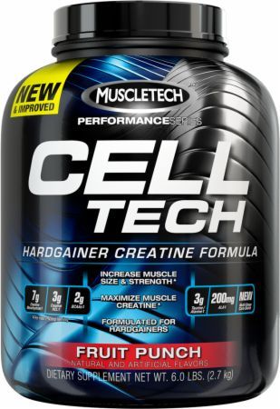 Muscletech Cell-Tech Hardgainer Creatine Formula, Fruit Punch, 6 lbs