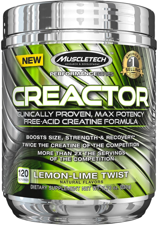 MuscleTech Creactor, Lemon Lime, 203 gr