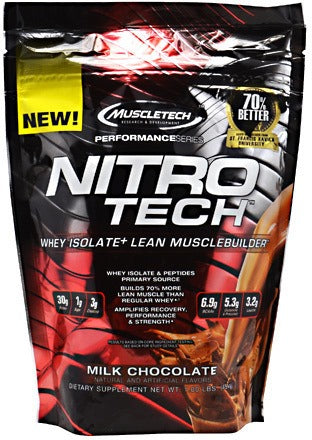 Muscletech Nitro-tech, Whey Isolate + Lean Muscle Builder, Protein