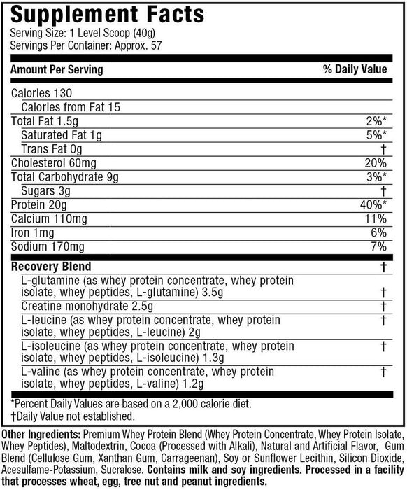 Muscle Tech Premium 100% Whey Protein, Chocolate, 5 lb