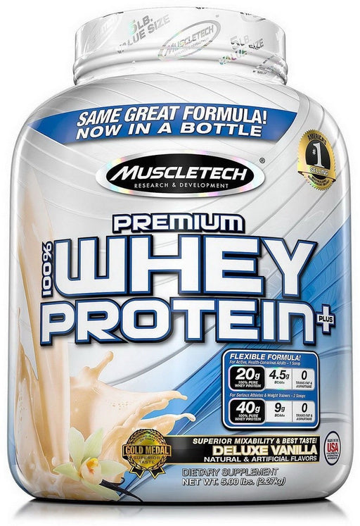Muscle Tech Premium 100% Whey Protein, Vanilla, 5 lb
