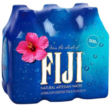 Fiji Natural Mineral Water, 6-Pack, 6 x 500 ml